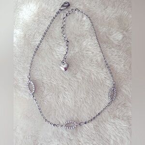 Pretty Bird Silver Bracelet with Heart Charm